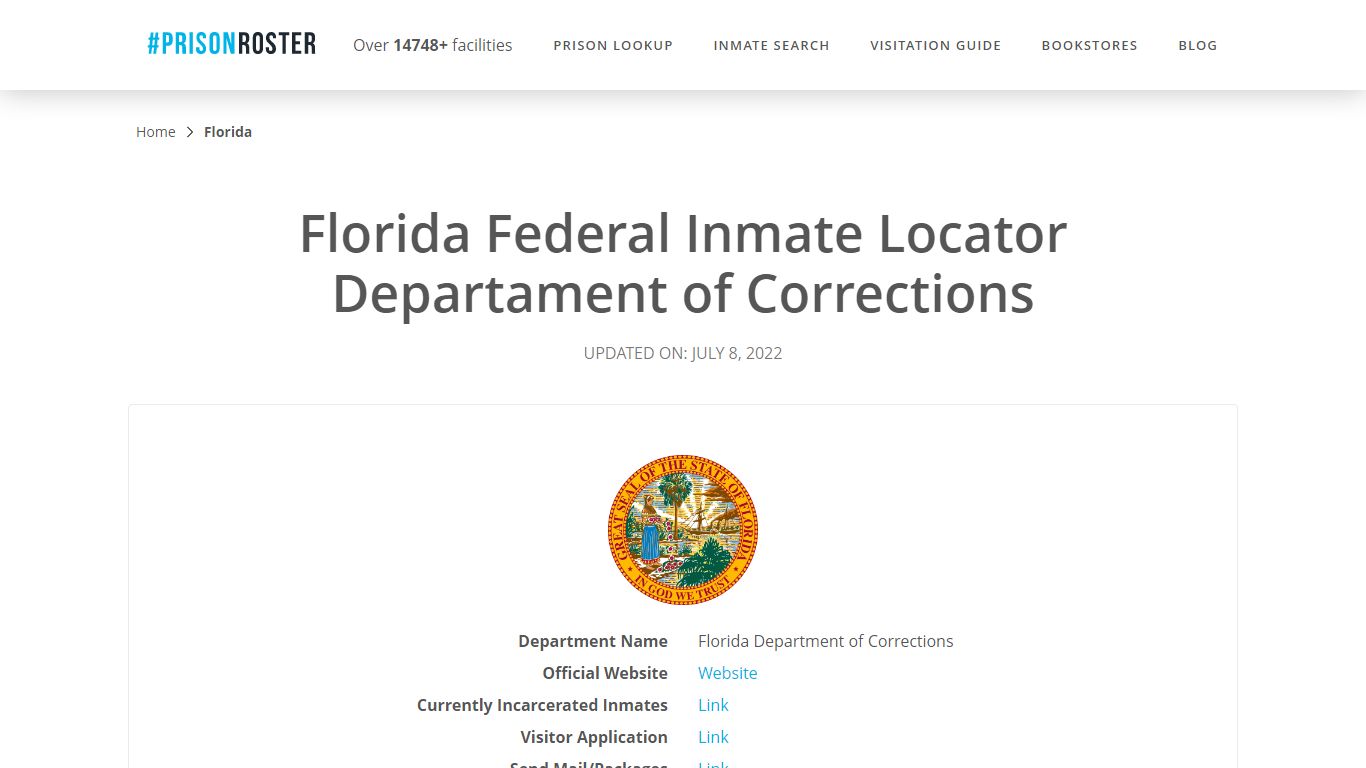 Florida Federal Inmate Search - Prisonroster